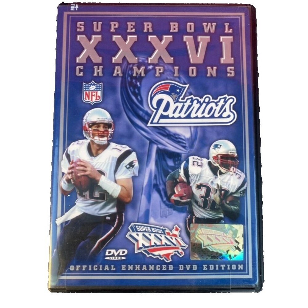 Super Bowl XXXVI (DVD, 2001) Live Sports, Tom Brady New England Patriots, SEALED